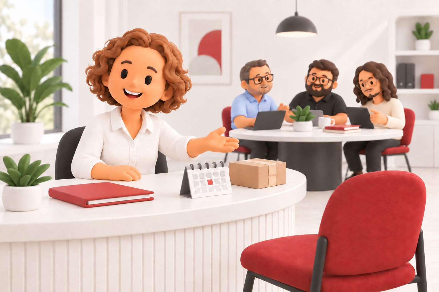 Illustration 3D — équipe KORUM