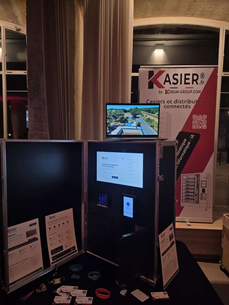Notre espace de présentation KASIER lors de l’événement RMC BFM.