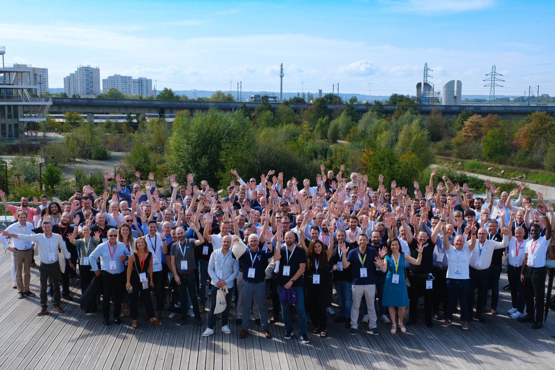 Les participants des ADN Days Nanterre réunis pour une photo de groupe.
